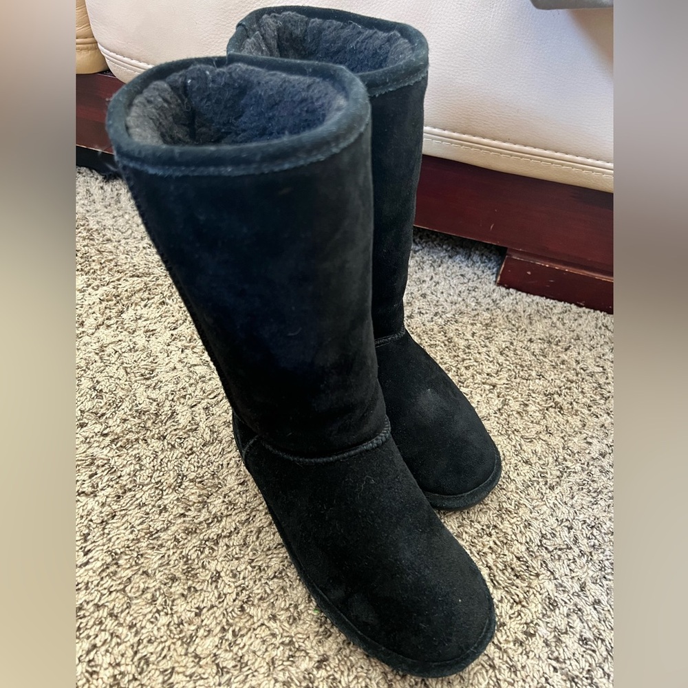BEARPAW Emma tall boots in black